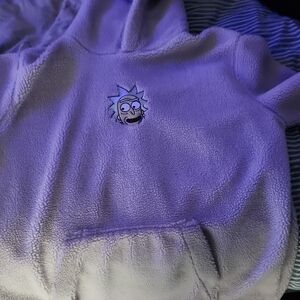 Forever 21 Purple Hoodie with Cartoon Graphic